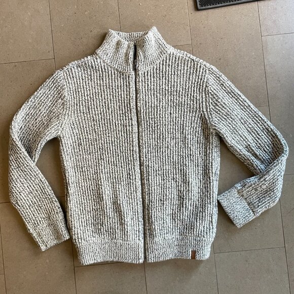 NWT Men's Roots Snowy Fox Zip Cardigan Sweater Jacket-Size Small - Picture 9 of 16